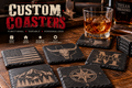 Custom Engraved Slate Coasters